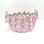 Grande bourse Rose pâle Motif petites fleurs