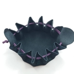 Grande bourse Violet et vert émeraude Métallisé