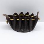 Grande bourse Marron foncé Imitation crocodile