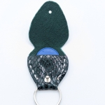 Étui à médiator Vert imitation serpent