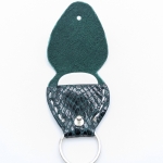 Étui à médiator Vert imitation serpent