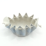 Grande bourse Bleuté argenté métallisé