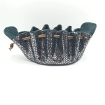 Grande bourse Noir A grosses paillettes