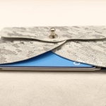 Porte-cartes Zébré argenté