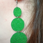 Grandes Boucles d’oreilles bulle rose perlé