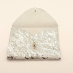 Porte-cartes Zébré argenté