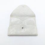 Porte-cartes Beige imitation grain galuchat