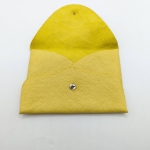 Porte-cartes Jaune grainé