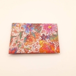 Porte-cartes Rouge fleuri