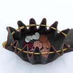 Grande bourse Marron foncé Motif léopard