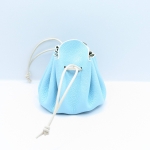 Grande bourse Bleu clair Grainé