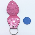 Étui à médiator Rose Barbie métallisé