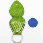 Étui à médiator Vert vichy