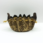 Grande bourse Doré Motif papillons