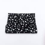 Porte-cartes Noir motif bulles blanches
