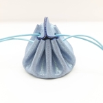 Petite bourse Bleu glacé Irisé