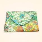 Porte-cartes Vert fleuri