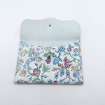 Porte-cartes Blanc à fleurs style gaudì