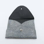 Porte-cartes Vert foncé pailleté argent