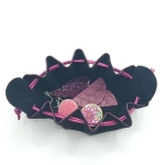 Petite bourse Bordeaux Pailleté rose