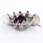 Petite bourse Beige rosé fleuri