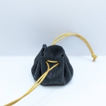 Petite bourse Noir Motif léopard