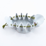 Petite bourse Blanc fleuri