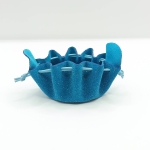 Petite bourse Bleu turquoise Perlé