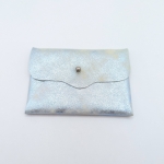 Porte-cartes Argenté bleu