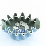 Grande bourse Bleu clair Grainé