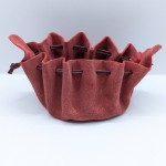 Grande bourse Rouge brut Pailleté doré