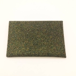 Porte-cartes Noir pailleté vert