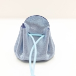 Petite bourse Bleu glacé Irisé