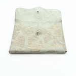 Porte-cartes Beige imitation léopard doré