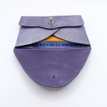 Porte-cartes Violet pailleté