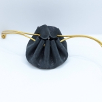 Petite bourse Noir Motif léopard