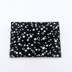 Porte-cartes Noir motif bulles blanches
