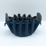 Grande bourse Bleu pétrole