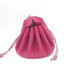 Grande bourse Rose foncé Grainé
