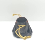 Petite bourse Marron foncé Motif léopard