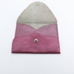 Porte-cartes Rose métallisé