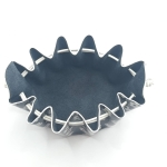 Grande bourse Noir Motif petites fleurs