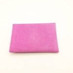 Porte-cartes Rose velours pailleté