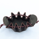 Petite bourse Marron foncé Motif léopard