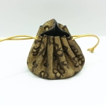 Grande bourse Doré Motif papillons