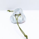 Petite bourse Blanc fleuri