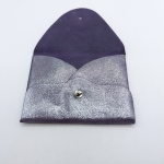 Porte-cartes Violet pailleté