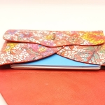 Porte-cartes Rouge fleuri