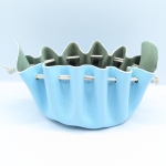 Grande bourse Bleu clair Grainé