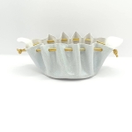 Grande bourse Blanc argenté Pailleté